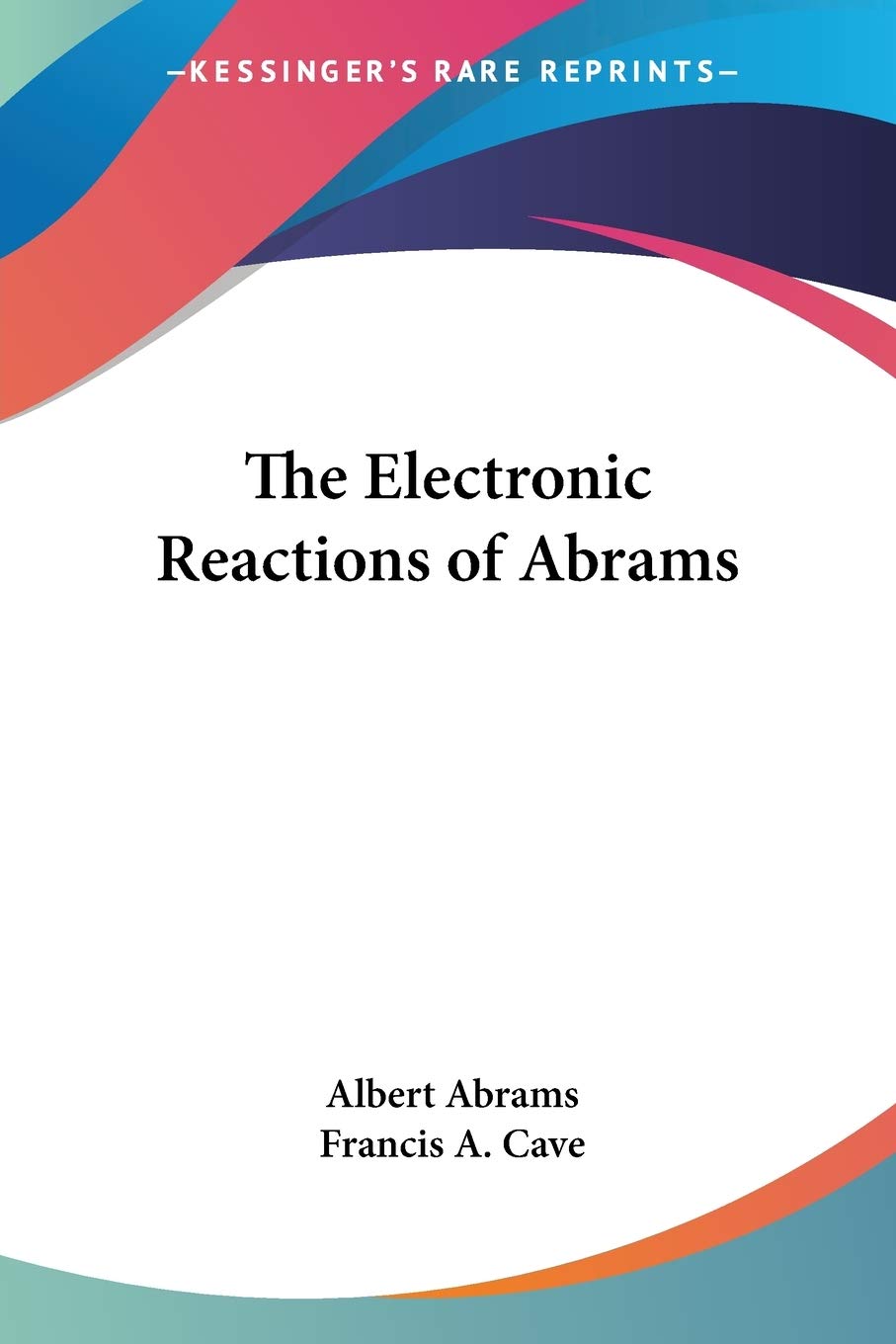 The Electronic Reactions of Abrams cover