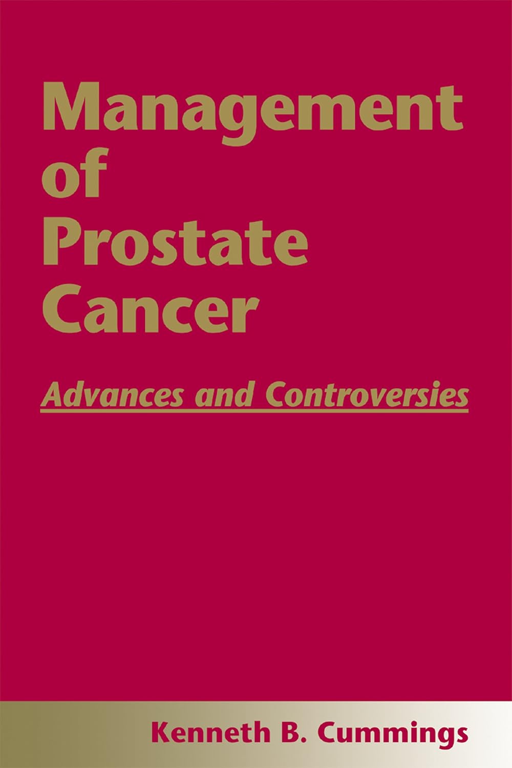 Management of Prostate Cancer cover